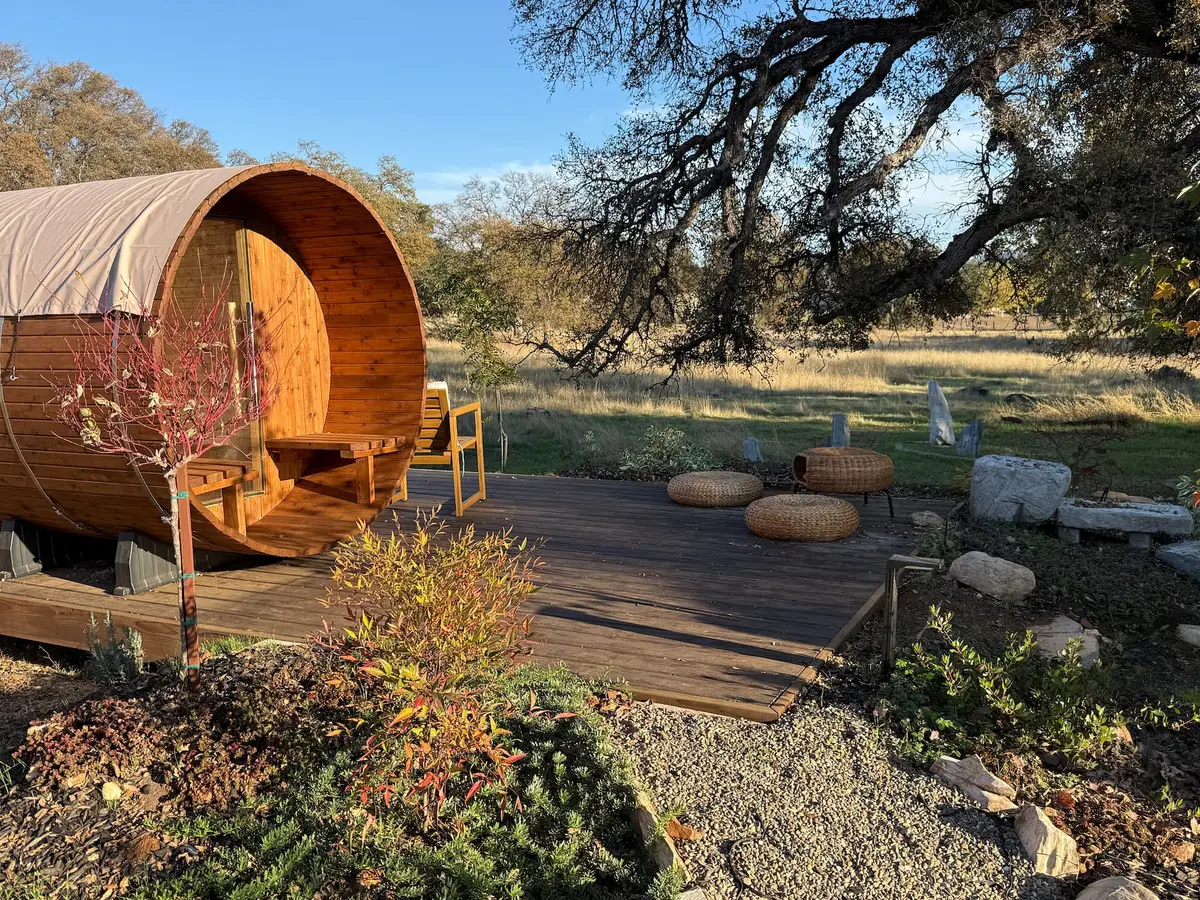Private Spa & Yurt: Sauna, Soaking Tub, Fire Pit — managed by Luxora