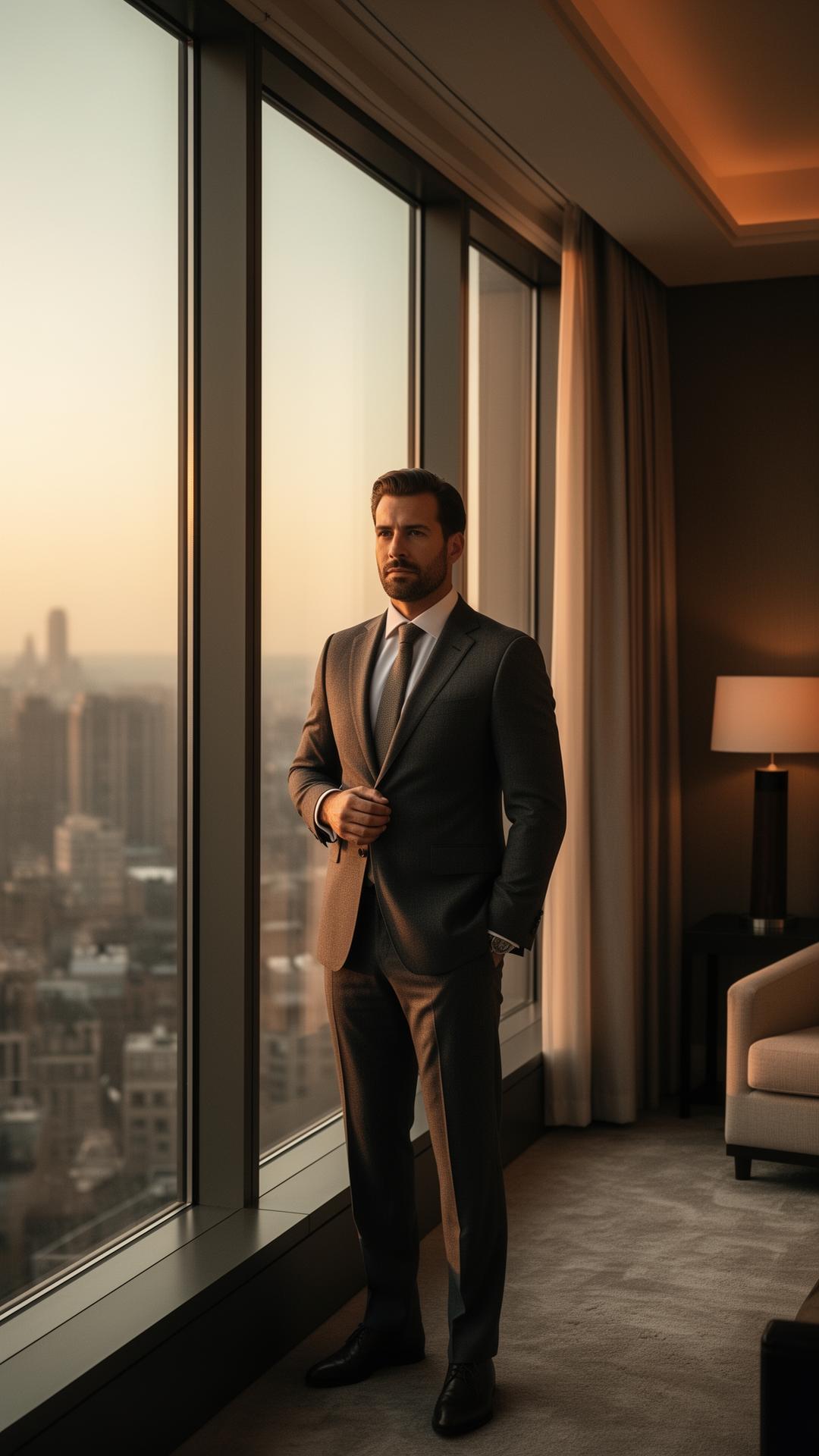 Executive corporate housing guest in a luxury managed residence